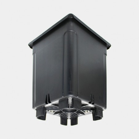 Black Elevated Square Flowerpot - GB