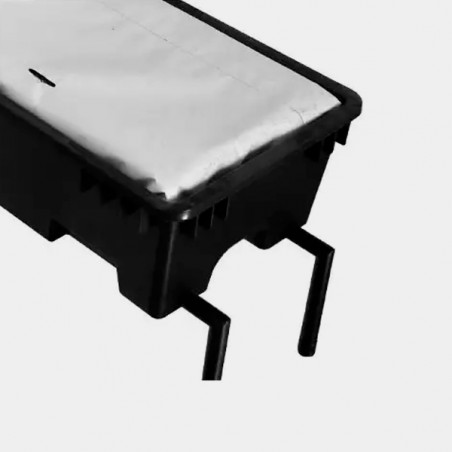Pot for 1 m slabs with drainage elbows - GB