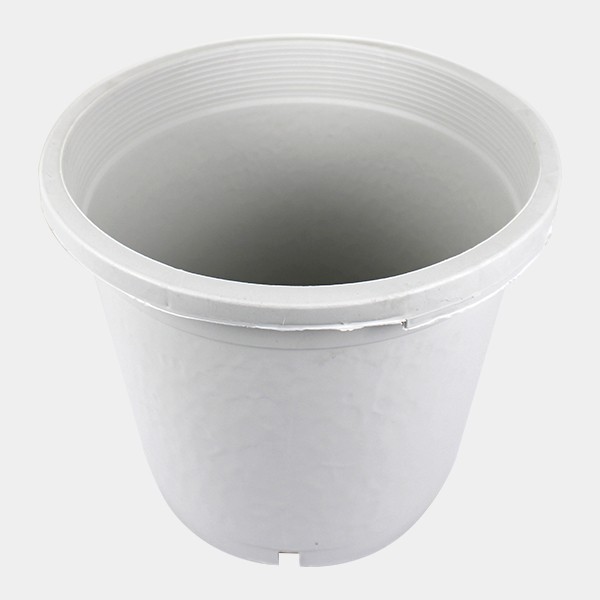 Large White Flower Pot with Handles