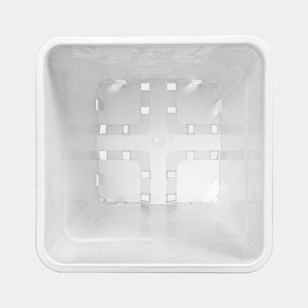 White Square Plant Pots - GB The Green Brand