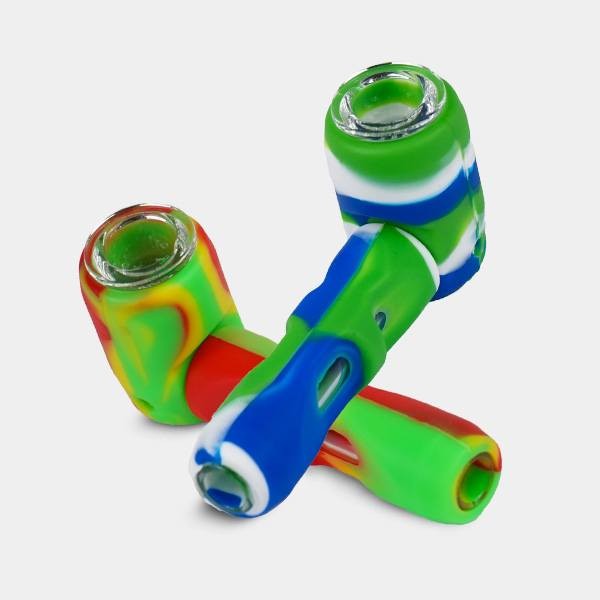 View Silicone Pipe with Glass Bowl - GB The Green Brand