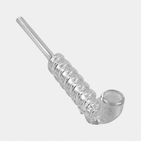 Glass Pipe with Spiral - Smooth Smoke - GB