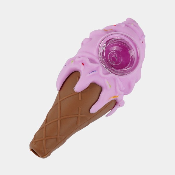 Portable Silicone Ice Cream Cone Pipe - GB The Green Brand