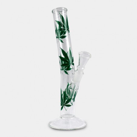 Multi Leaf Hangover 26cm Glass Bong - GB