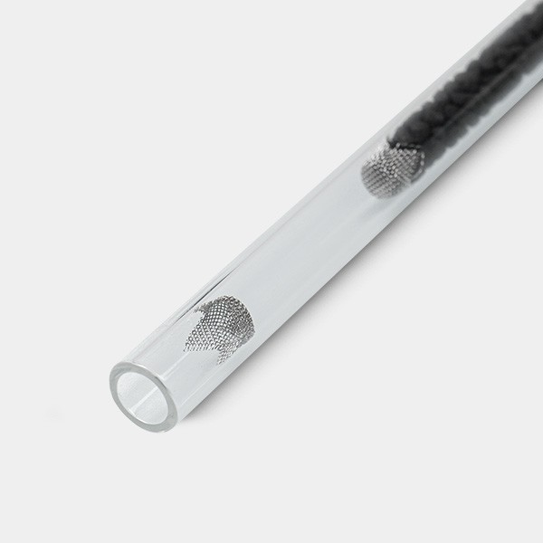 Glass Pipe One Hitter with activated carbon - GB The Green Brand