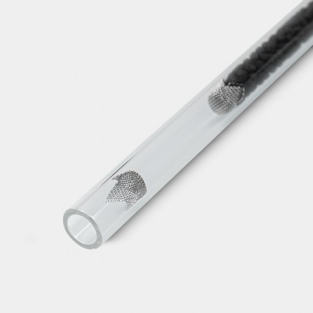 Glass Pipe One Hitter with activated carbon - GB The Green Brand