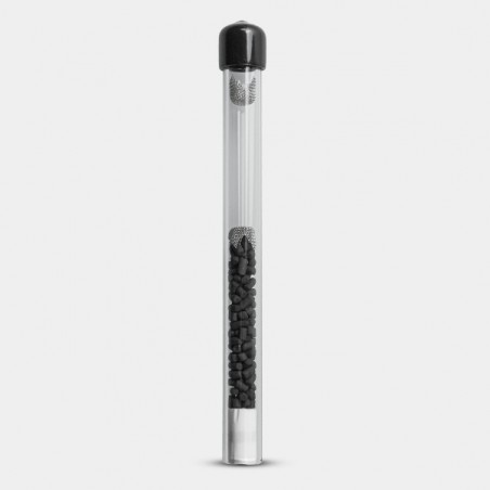 Glass Pipe One Hitter with activated carbon - GB The Green Brand