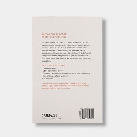 'La Guía de las Microdosis' Book back cover