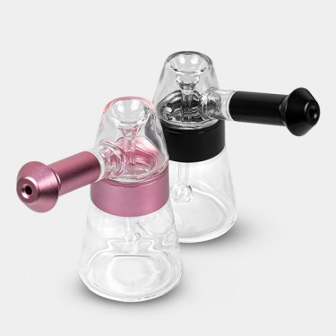 Glass and Aluminum Bubbler 11.5 cm