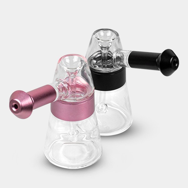 View Glass And Aluminum Bubbler 11.5 Cm - GB The Green Brand