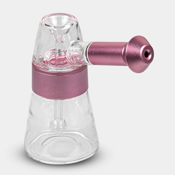 Glass And Aluminum Bubbler 11.5 Cm - GB The Green Brand