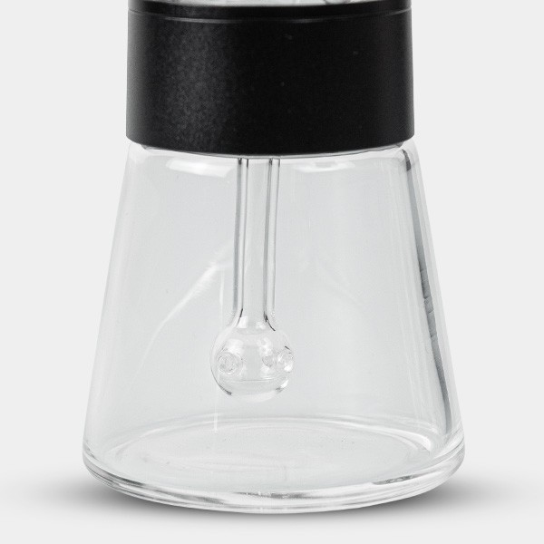 Glass and Aluminum Bubbler 11.5 cm