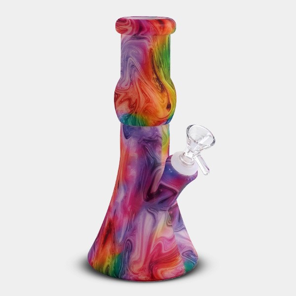 View 23 cm Glow in The Dark Silicone Bong - GB The Green Brand