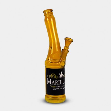 26 cm Beer Bottle Glass Bong