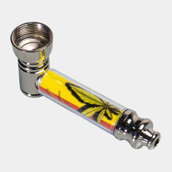 Metal pipe set with screens and lighter
