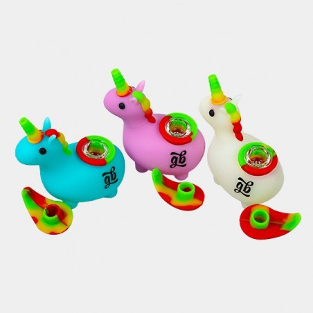 GB Glow in the Dark Unicorn Pipe - GB The Green Brand