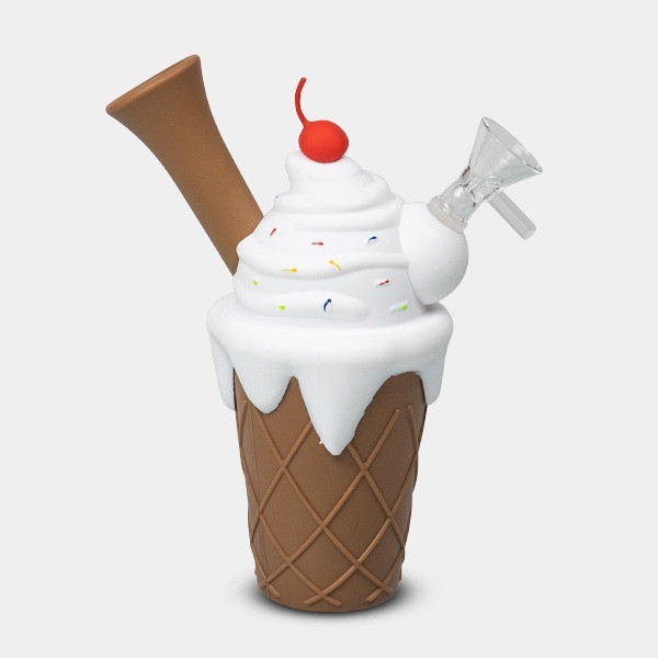 Resistant Silicone Ice Cream Cone Bong - GB The Green Brand