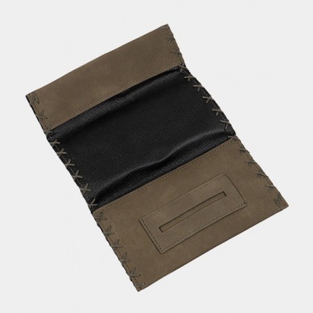 Faux Leather Tobacco Pouch With Zipper - GB The Green Brand