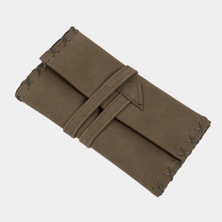 Faux Leather Tobacco Pouch With Zipper - GB The Green Brand