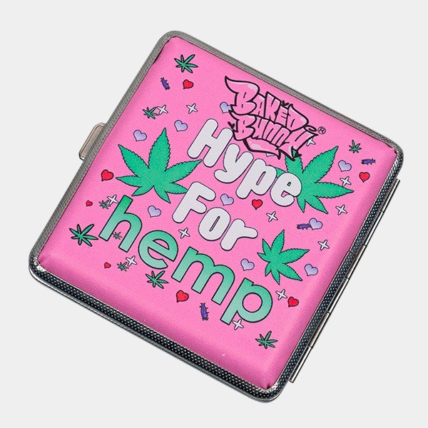 Pink Metal Cigarette Case