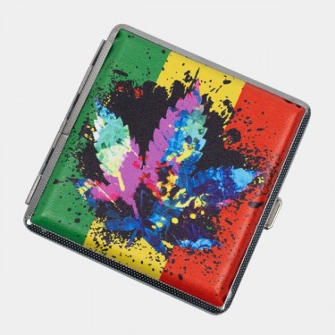 Rasta Metal Cigarette Case - GB The Green Brand