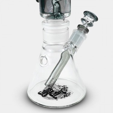 Black Leaf Pre-Cooler Bong with Spiral - GB The Green Brand