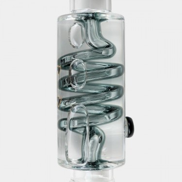 Black Leaf Pre-Cooler Bong with Spiral - GB The Green Brand