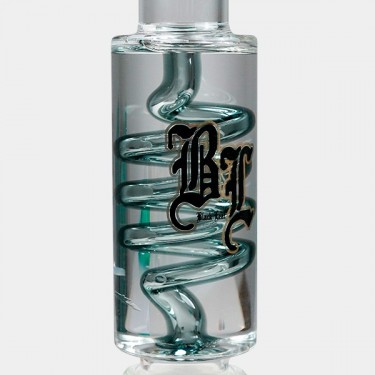Black Leaf Pre-Cooler Bong with Spiral - GB The Green Brand