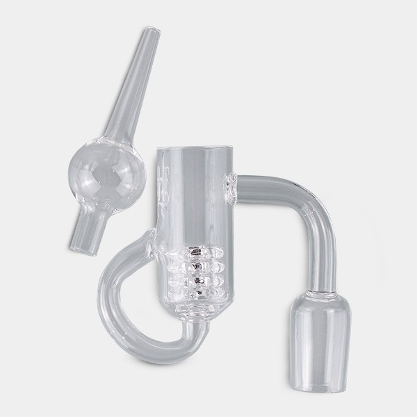 View Loop Banger with 18 mm male 90º Carb Cap - GB The Green Brand