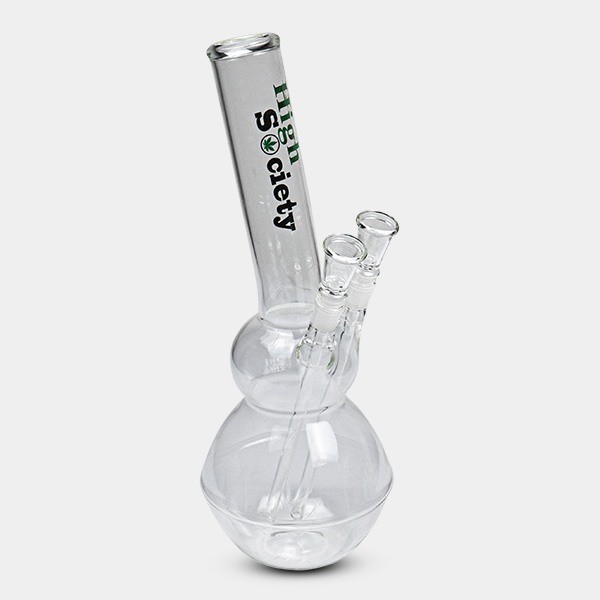 View Glass Bong with Double Bowl - GB The Green Brand