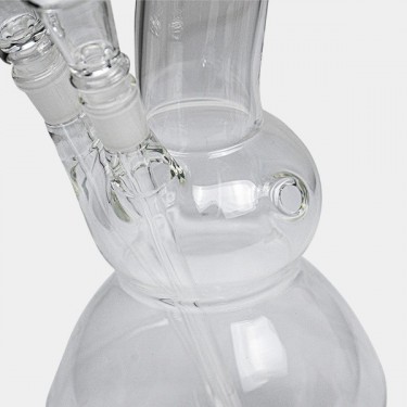 Glass Bong with Double Bowl - GB The Green Brand