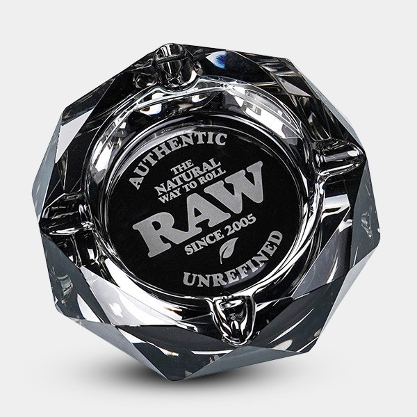 RAW Glass Ashtray Rainbow and Dark Side - GB The Green Brand