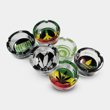 Glass Ashtray, Two models available. - GB