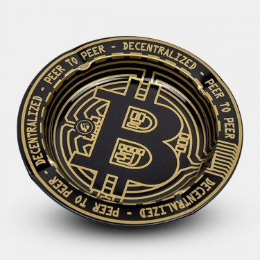 Bitcoin Metallic Ashtray