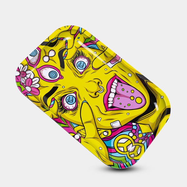 View Psychedelic Girl Rolling Tray - GB The Green Brand