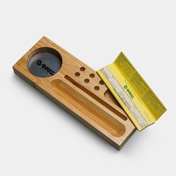 View Small bamboo portable rolling tray G-ROLLZ - GB The Green Brand
