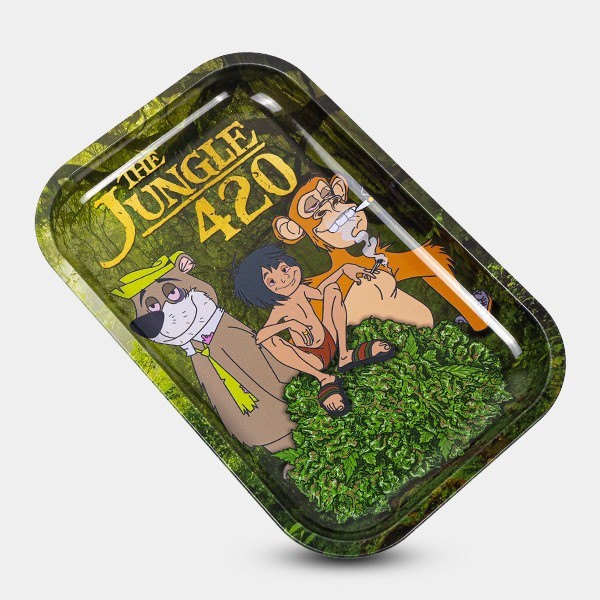 'The Jungle 420' Rolling Tray 29 x 19 cm (11.4 x 7.4 in)  - GB The Green Brand