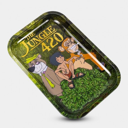 'The Jungle 420' Rolling Tray 29 x 19 cm (11.4 x 7.4 in)  - GB The Green Brand