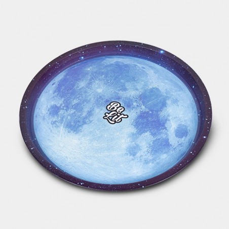 Blue Moon Round Rolling Tray - GB The Green Brand
