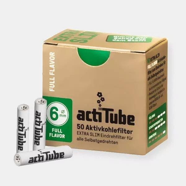 View Extra Slim ActiTube Filters 50% - GB The Green Brand