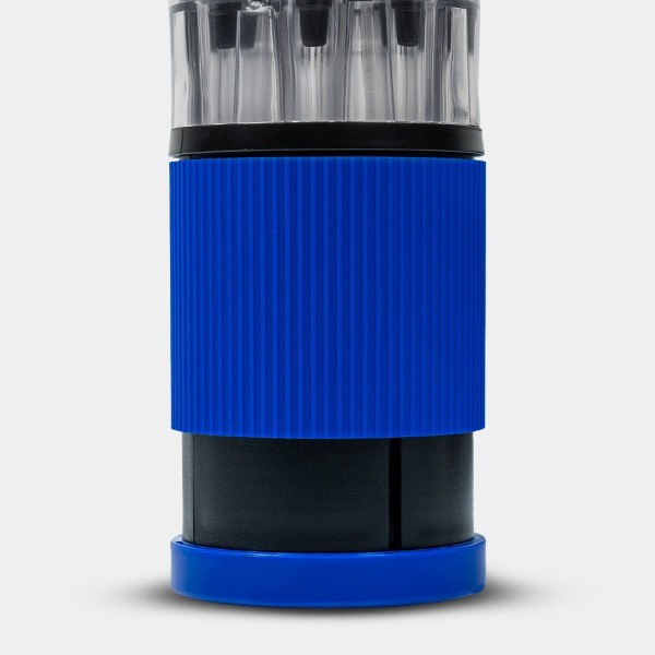Grinder with Cone Filler blue detail