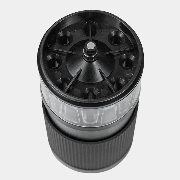 Grinder with Cone Filler black