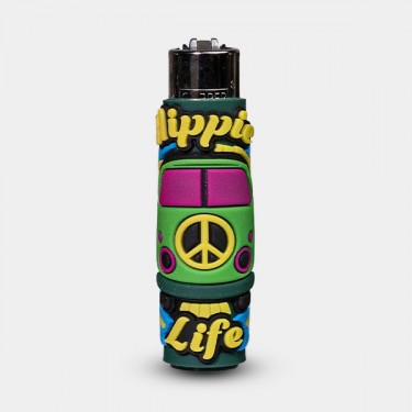Clipper Hippie Passion 3 Lighter with Silicone Case