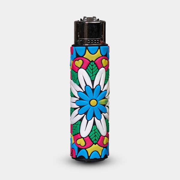 Clipper Hippie Passion 3 Lighter with Silicone Case - GB The Green Brand