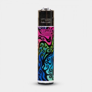 Clipper Lighter Psychedelic Art 1 - GB The Green Brand