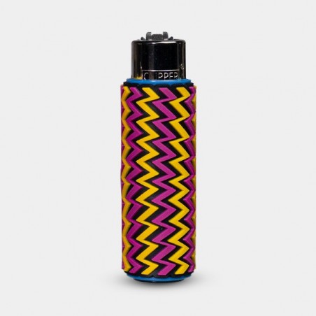Clipper Illusion Arts Lighter with Silicone Case - GB The Green Brand