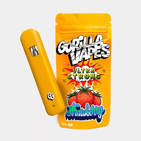 Gorilla Vape 'Strawberry' CBD 75% Gorilla Grillz