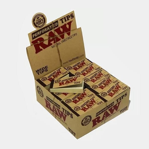 RAW Wide Organic Tips display