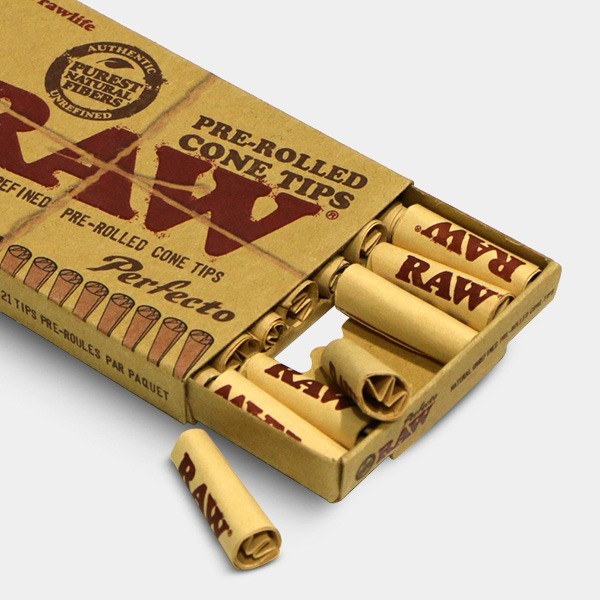 View RAW Perfecto - Pre-Rolled Cone Tips - GB