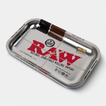Heavy duty Metal Tray RAW Silver - GB The Green Brand